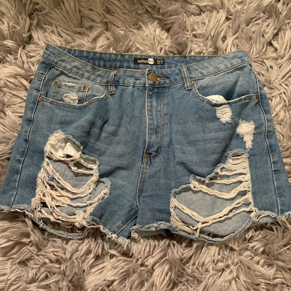 Boohoo denim shorts
